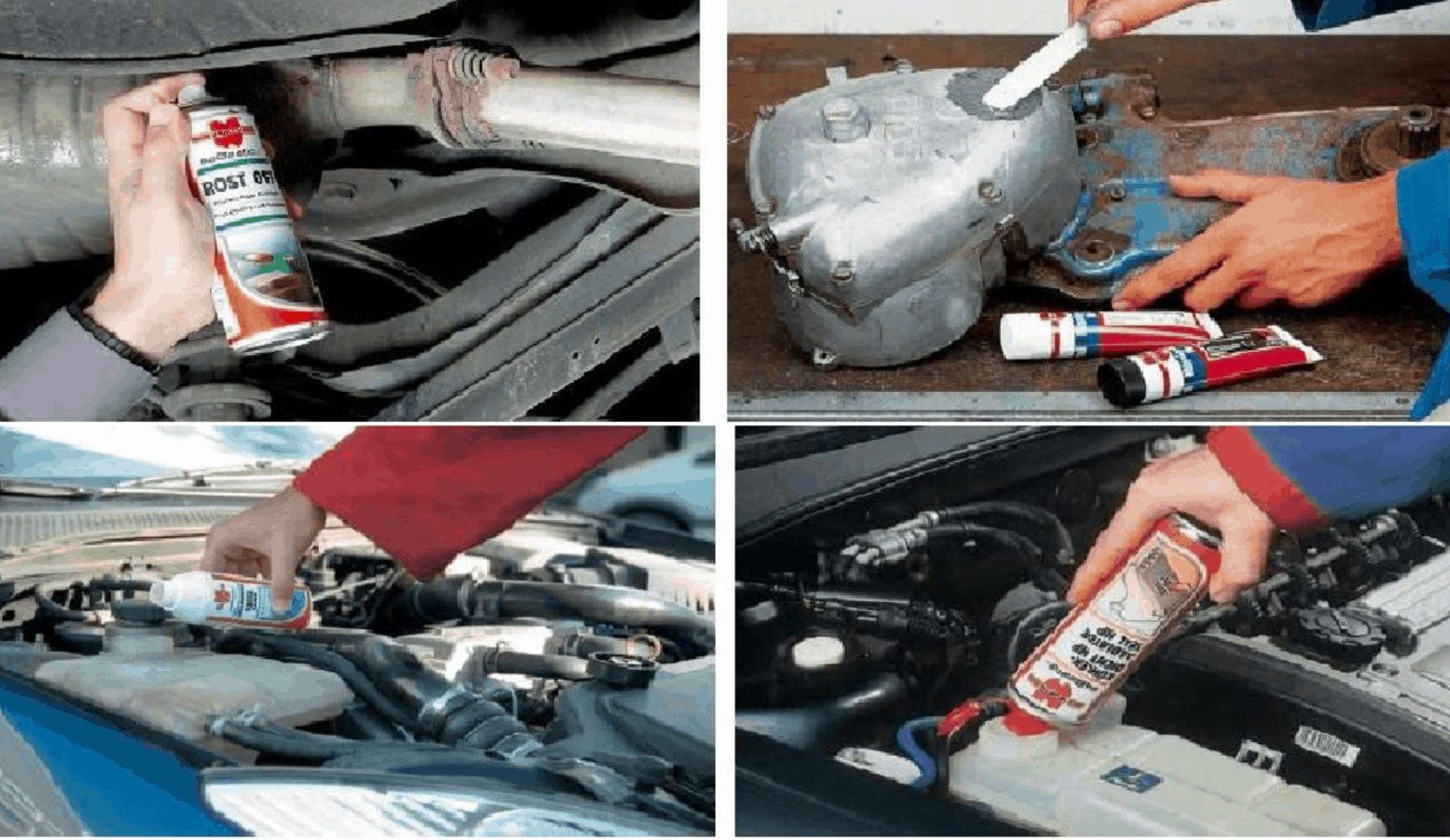 Clean the engine compartment by spraying clean water, spraying cleaning solution