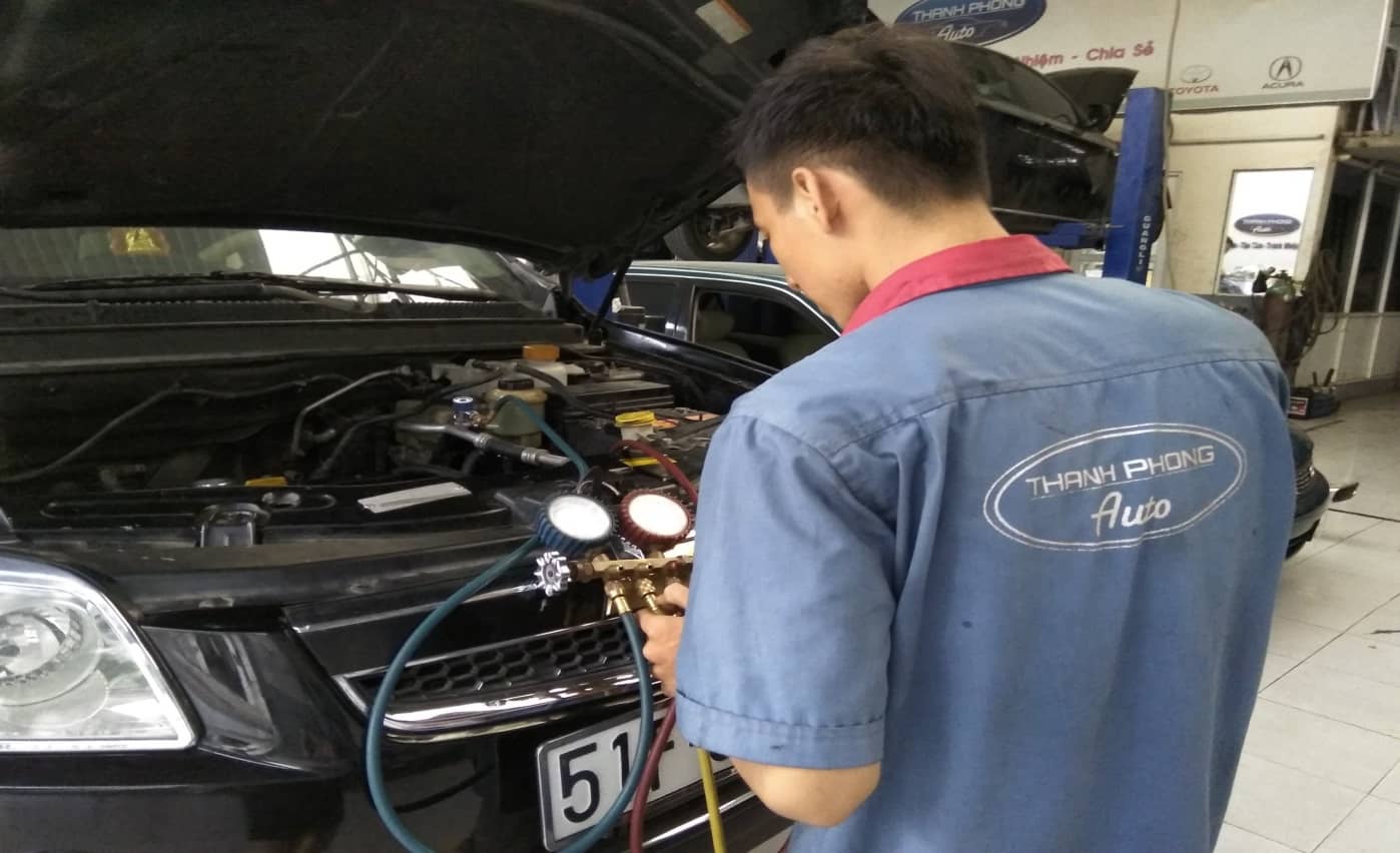 Hư Hỏng Và Cách Khắc Phục Hệ Thống Điều Hòa Xe Hơi chính hãng Garage Thanh Phong Auto HCM 2023