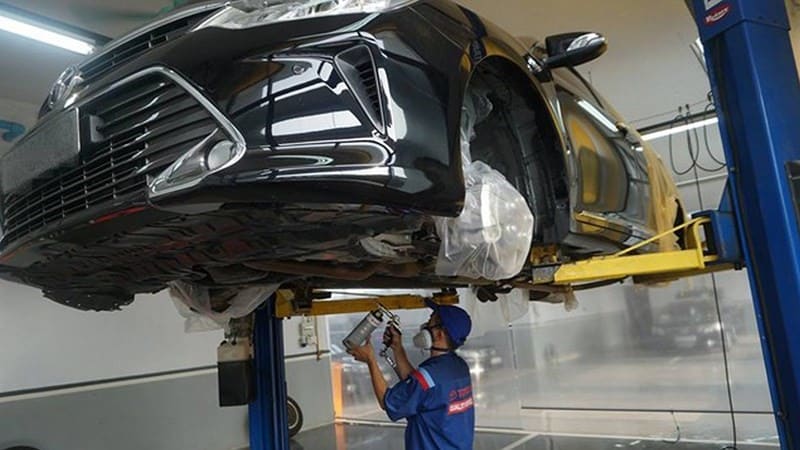 2 Notes When Coating the Undercarriage of a Car to Help the Vehicle Operate Smoother Professional Garage Thanh Phong Auto Hcm 2024