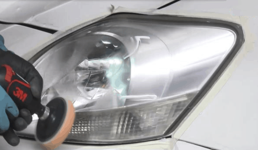 Clean Car Headlights with Wet Sanding Paper