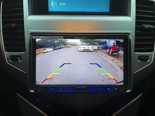 The Reverse Camera is a device that warns of danger behind the vehicle with images
