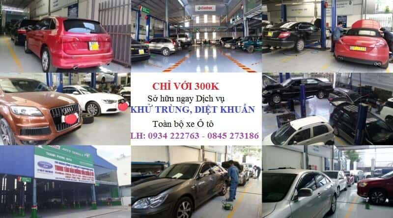 Oto Disinfection and Disinfection Service Protects Health Against Corona Virus Premium Garage Thanh Phong Auto HCM 2022