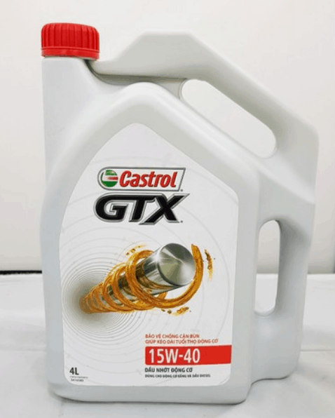 DẦU NHỚT ĐỘNG CƠ CASTROL GTX 15W-40 chính hãng Garage Thanh Phong Auto HCM 2023
