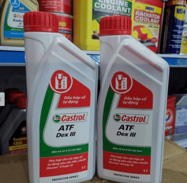 Castrol ATF DEX III professional automatic transmission oil Garage Thanh Phong Auto HCM 2022