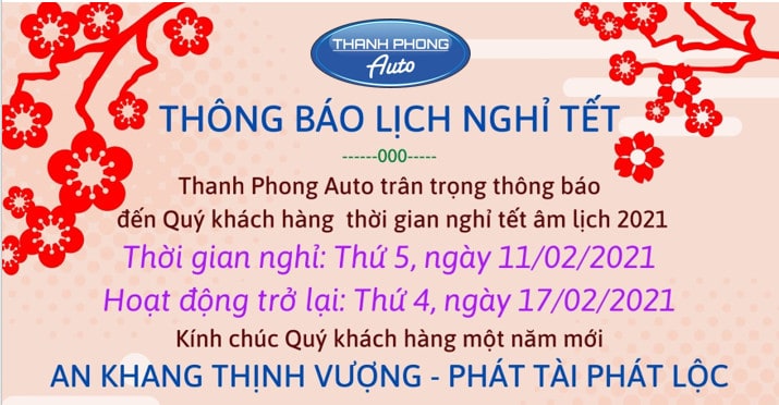 Quality 2021 New Year Wishes Letter Thanh Phong Auto Garage Hcm 2024