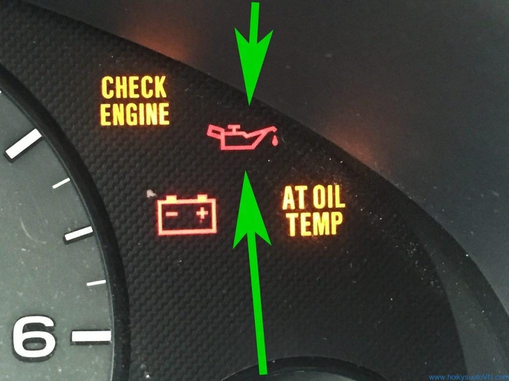 Why does the oil indicator light come on after changing the oil?