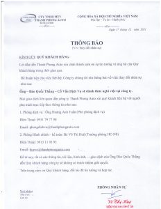 ANNOUNCEMENT (Rev: Change of personnel) Genuine Garage Thanh Phong Auto HCM 2023