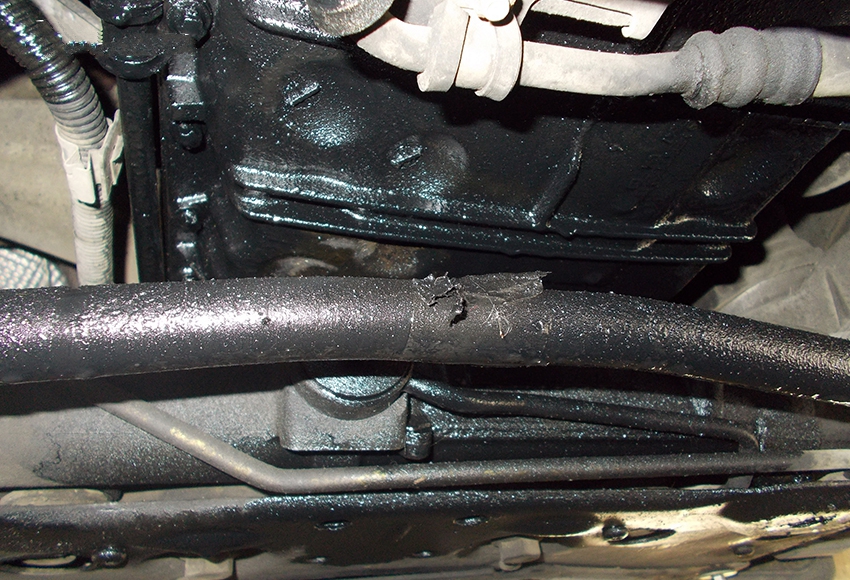 Risks encountered when the car is leaking oil