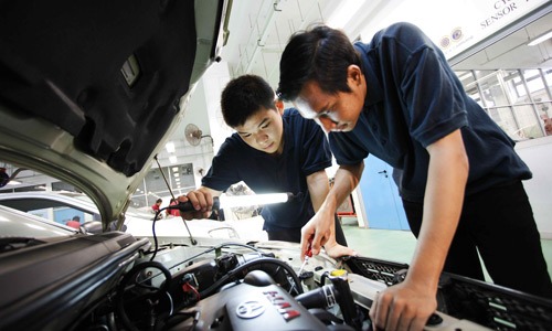Binh Phuoc prestigious address for vocational training in automobile electrics
