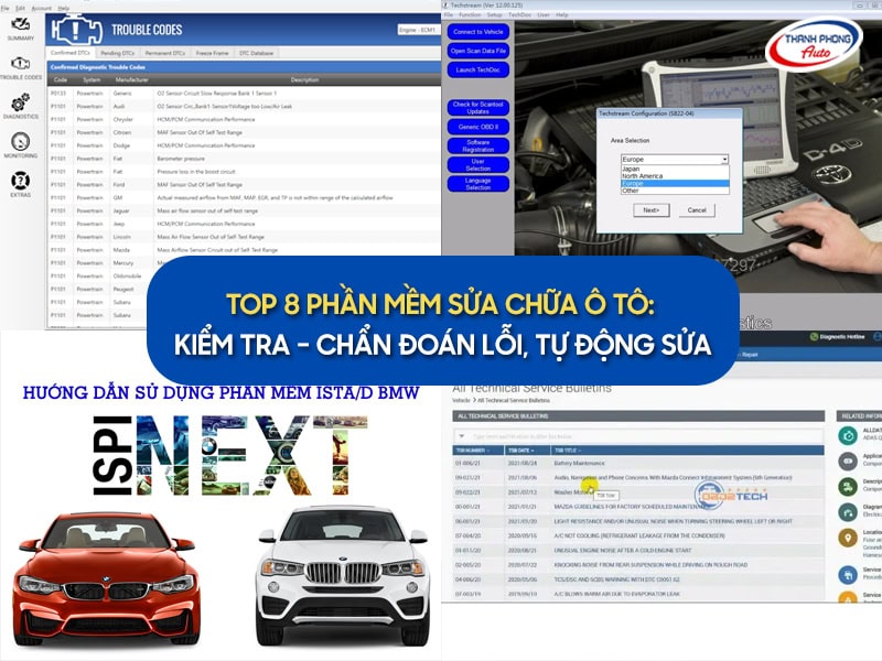 phần mềm sửa chữa, kiểm tra lỗi ô tô