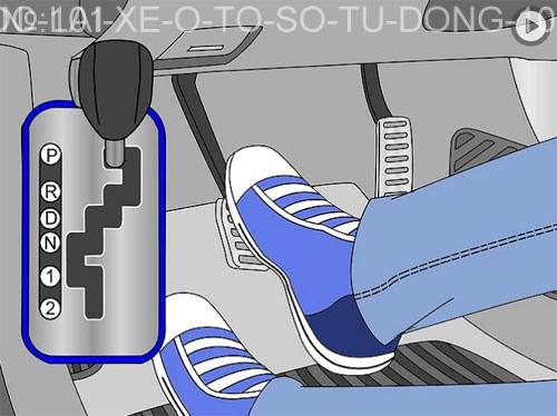 Tài xế lái xe số tự động chỉ nên sử dụng chân phải để tránh đạp nhầm chân.