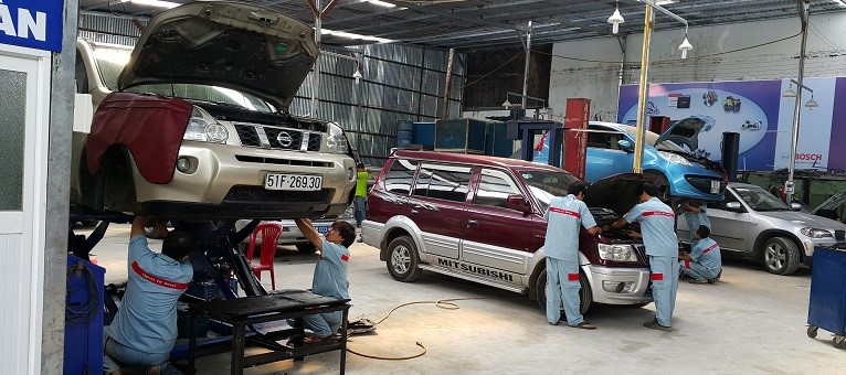 Mai Anh Auto Garage Vocational Training in Reputable Auto Repair in Hai Phong