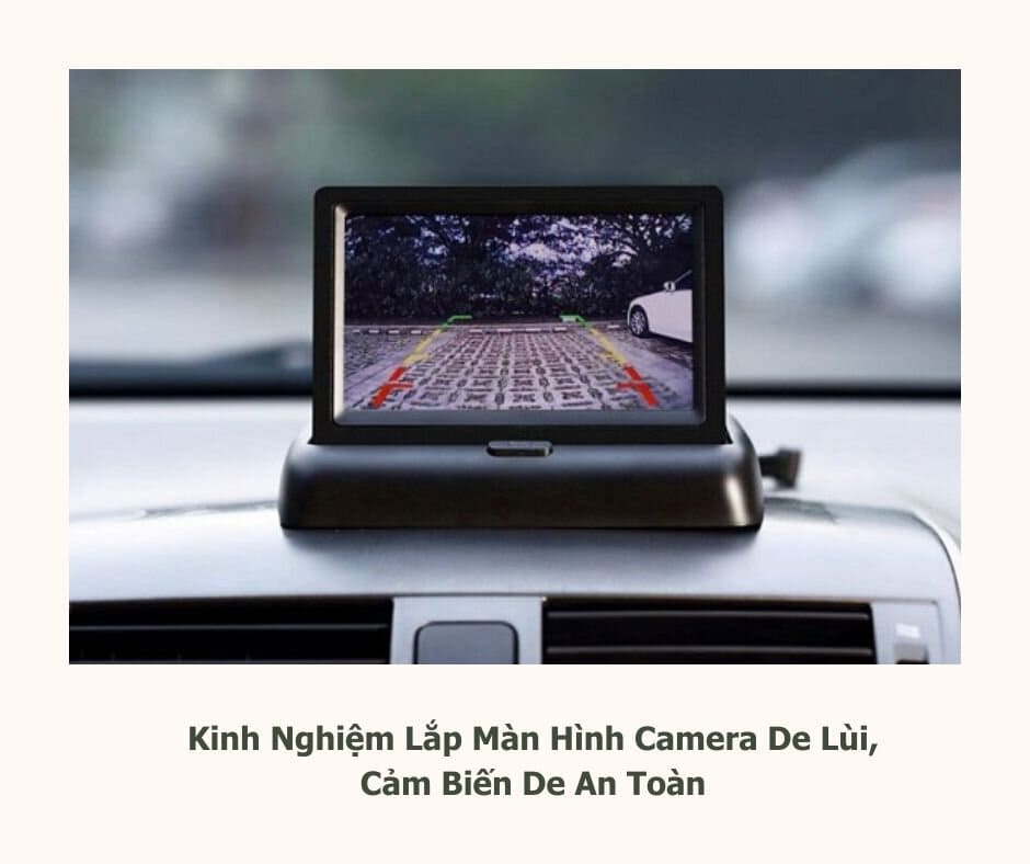 lắp camera lùi, cảm biến de