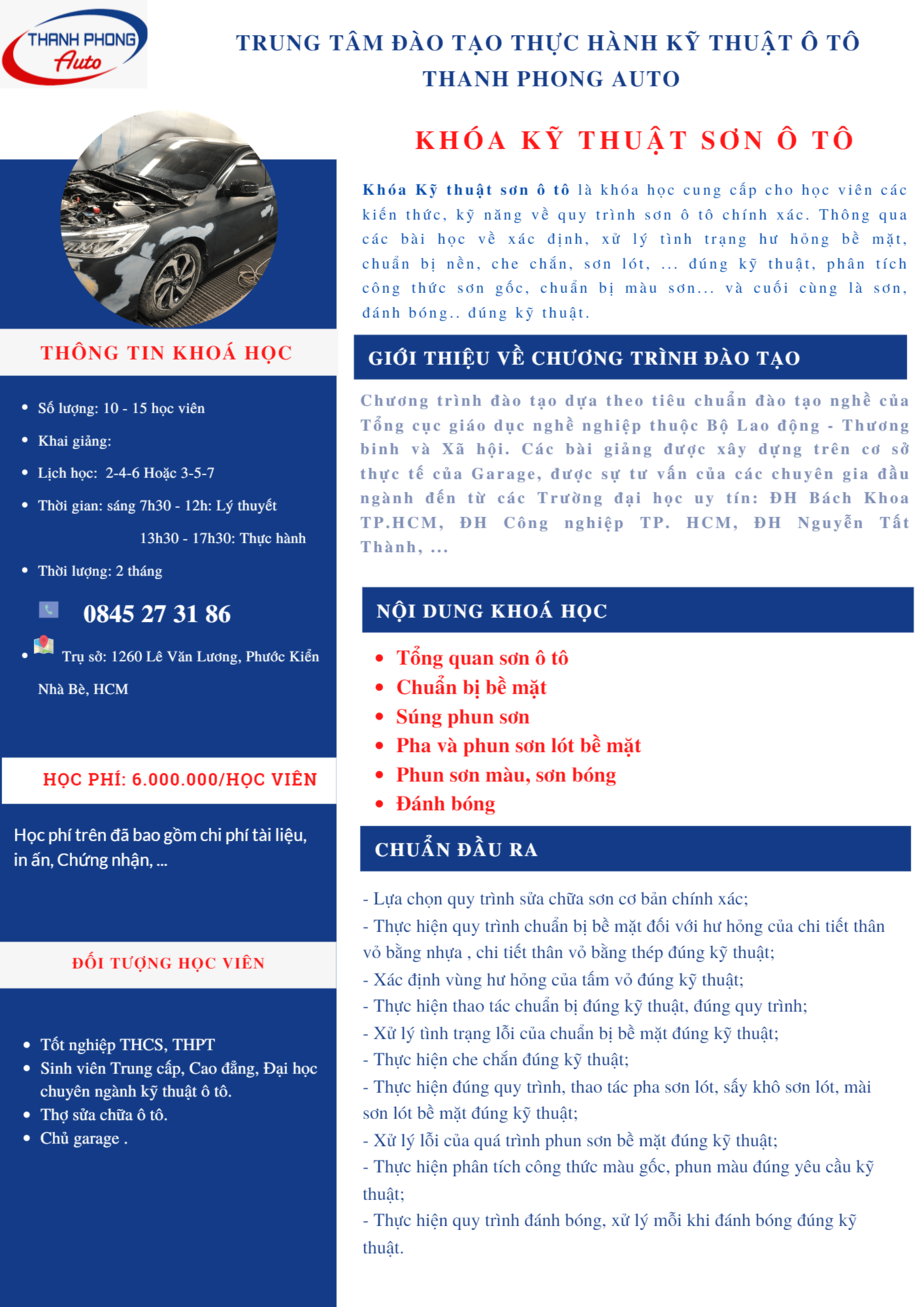 Best CAR PAINT TECHNIQUES Garage Thanh Phong Auto HCM 2023