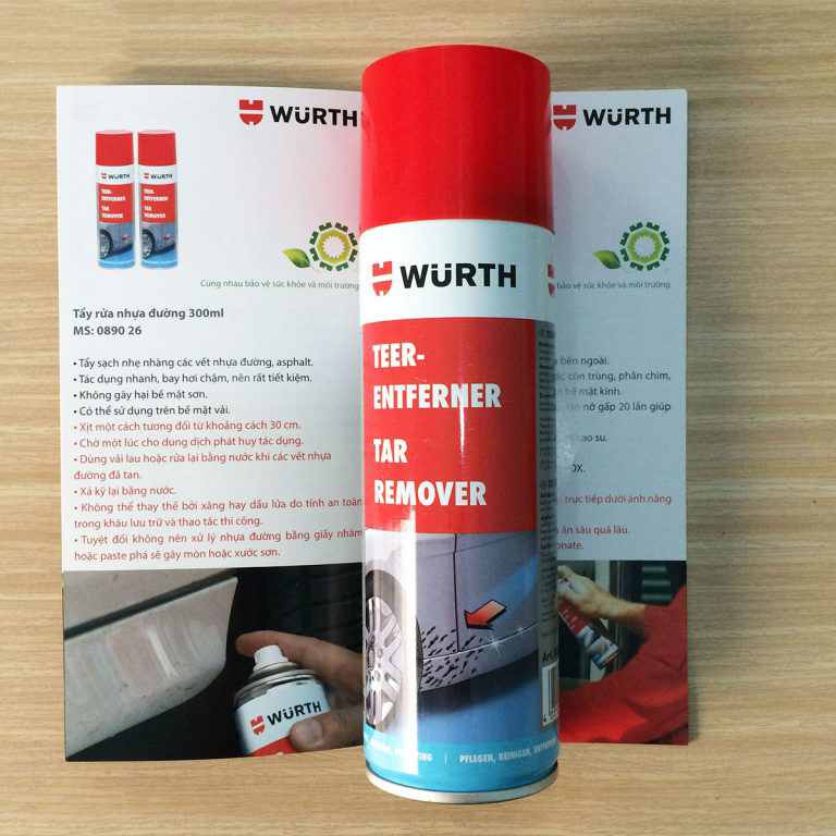 Wurth Tar Remover - Product Code 089026 Premium Garage Thanh Phong Auto Hcm 2024