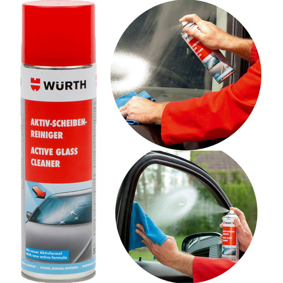 ACTIVE GLASS CLEANER 500ML WURTH – Prestigious PRODUCT CODE 089025 Garage Thanh Phong Auto HCM 2023