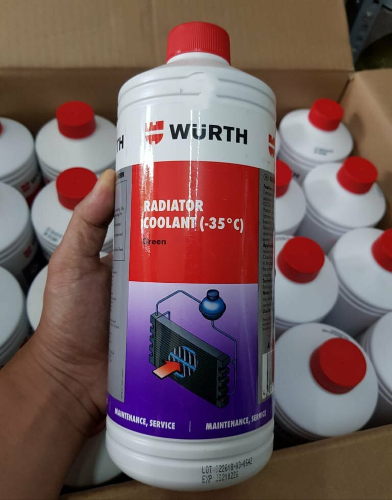 WURTH WATER (-35DGR) GREEN 1L – PRODUCT CODE 0892351001 Premium Garage Thanh Phong Auto HCM 2023