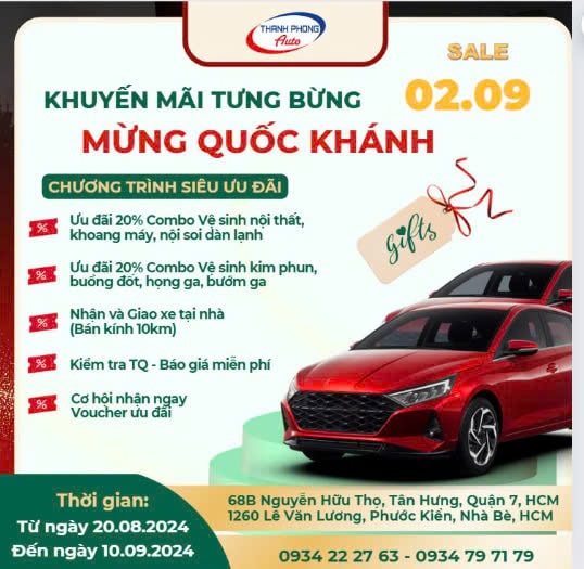 - KHUYẾN MÃI TƯNG BỪNG – MỪNG QUỐC KHÁNH