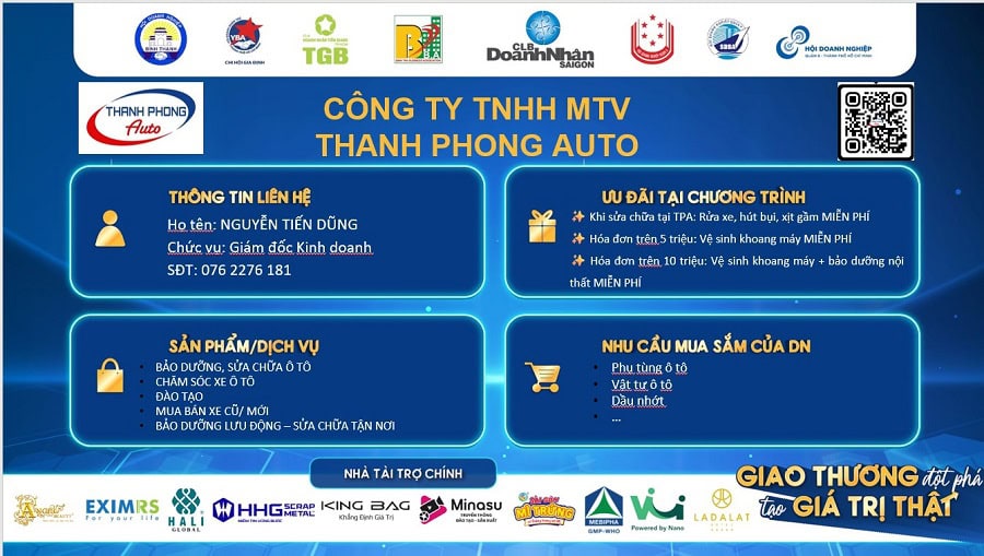  (Sản phẩm/ dịch vụ tại Thanh Phong Auto)