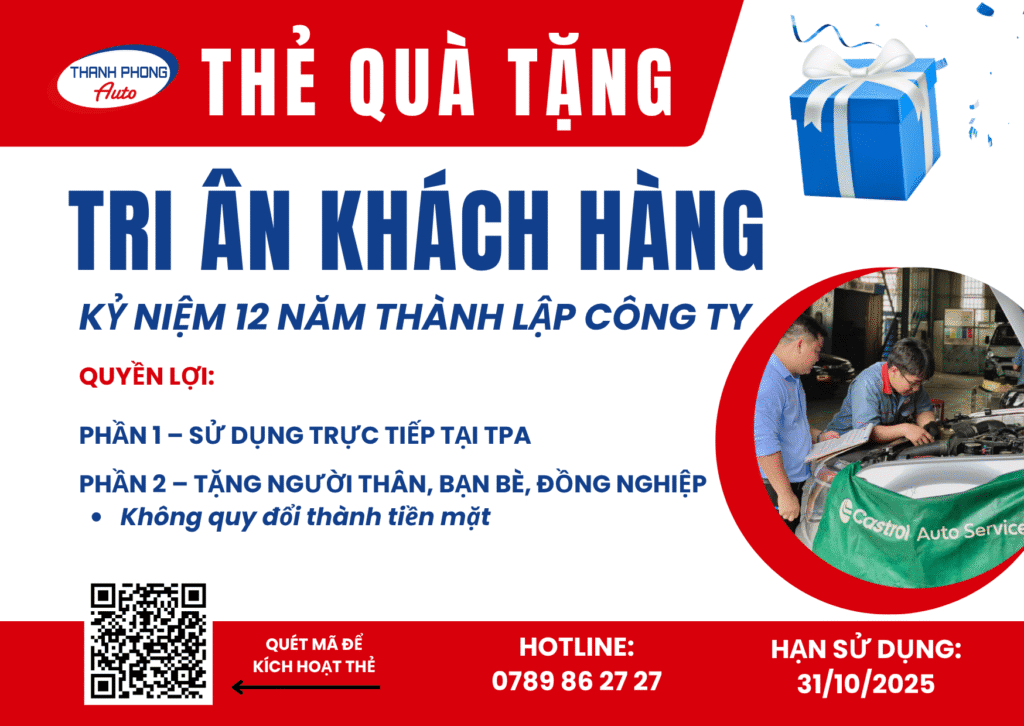 - CHƯƠNG TRÌNH TRI ÂN KHÁCH HÀNG - KỶ NIỆM 12 NĂM THÀNH LẬP THANH PHONG AUTO