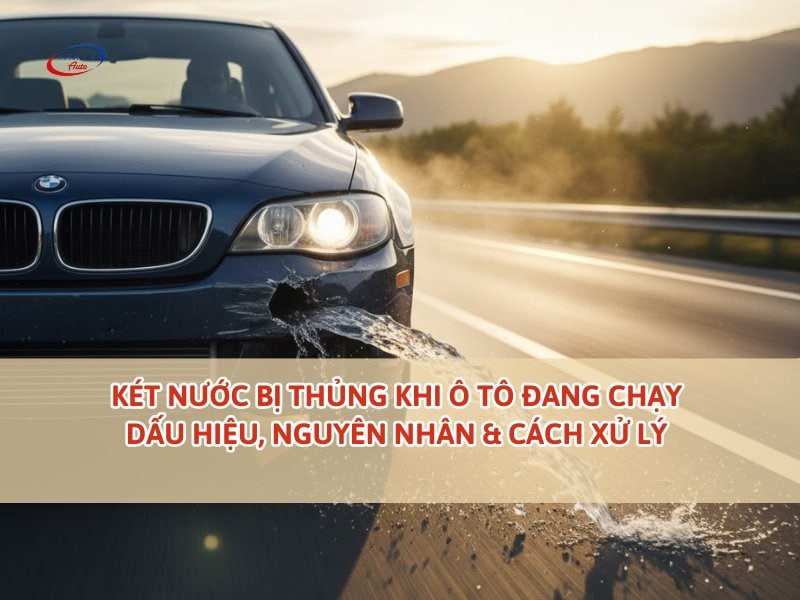 két nước ô tô bị thủng khi đang chạy
