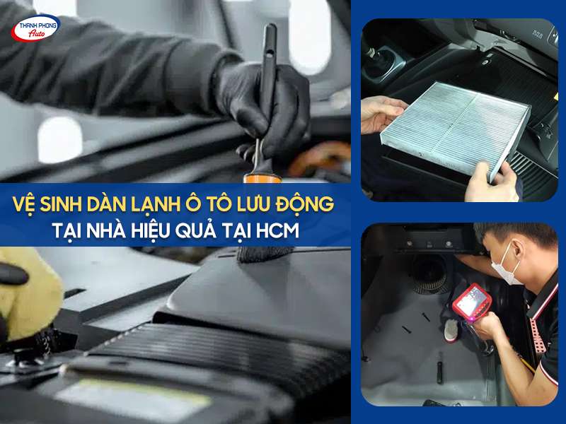 Vệ sinh dàn lạnh ô tô lưu động tại nhà