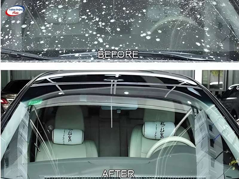 Dịch vụ chăm sóc kính ô tô lưu động