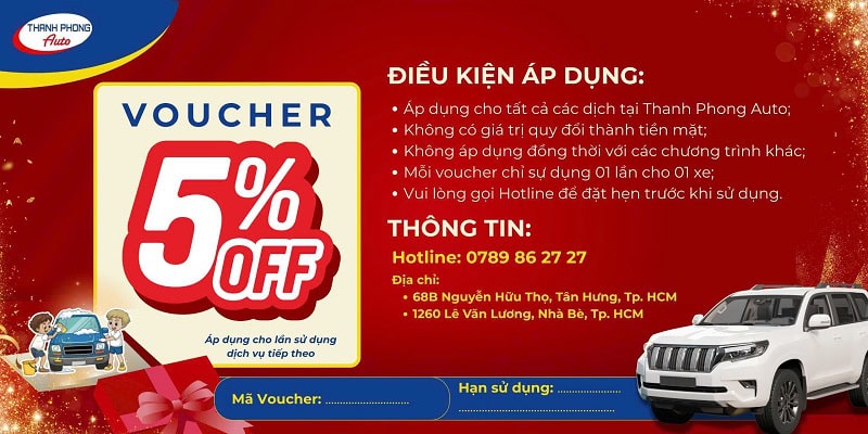 - CHƯƠNG TRÌNH "BẢO DƯỠNG VUI XUÂN - XE KHỎE, TẾT VUI": ƯU ĐÃI KÉP LỚN NHẤT NĂM TỪ THANH PHONG AUTO